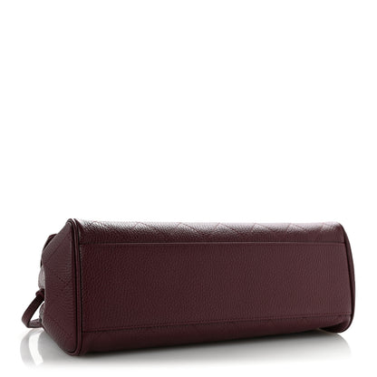 Chanel Grained Calfskin Stitched Urban Essentials Small Shopping Bag Burgundy 3 of 9
