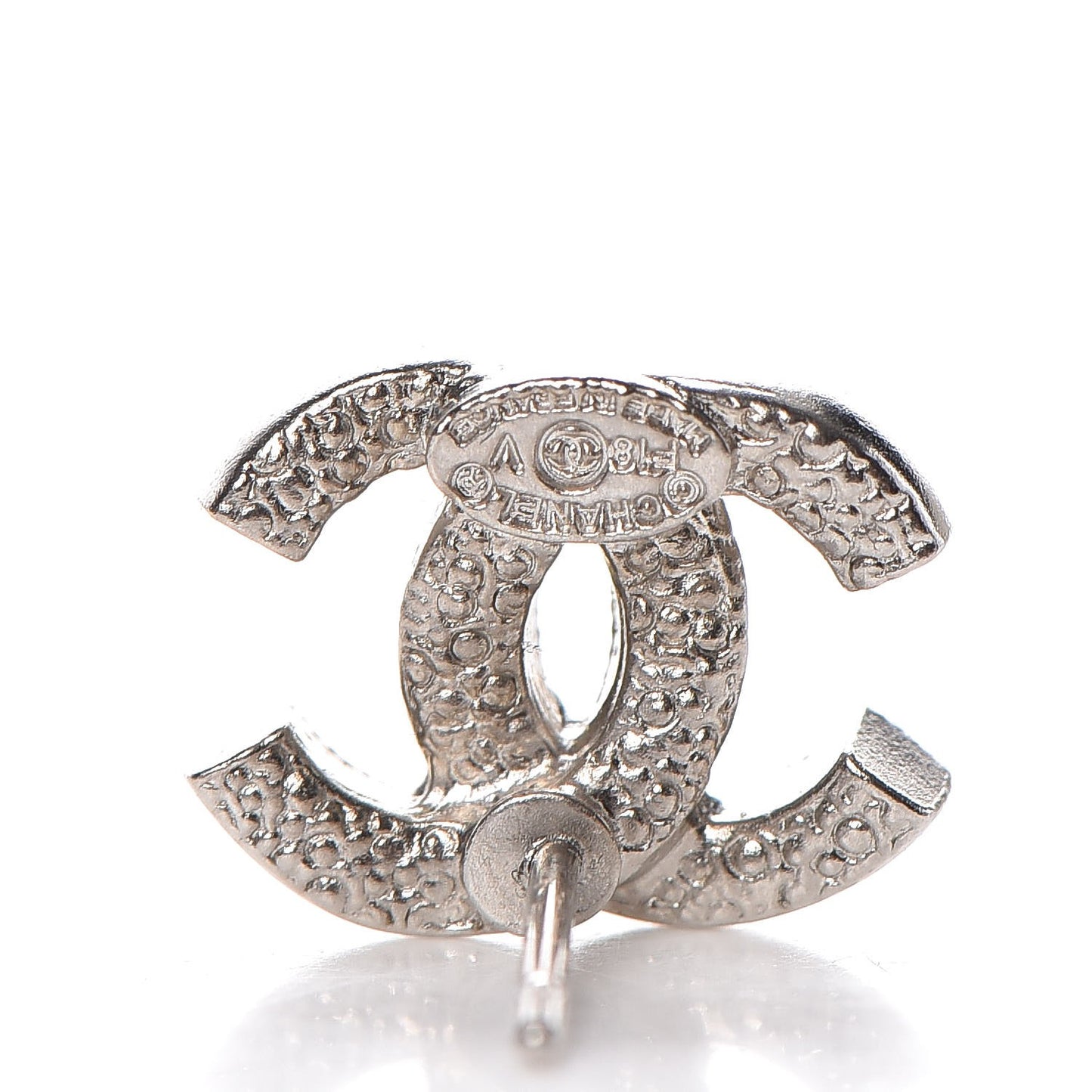 Crystal CC Earrings Silver