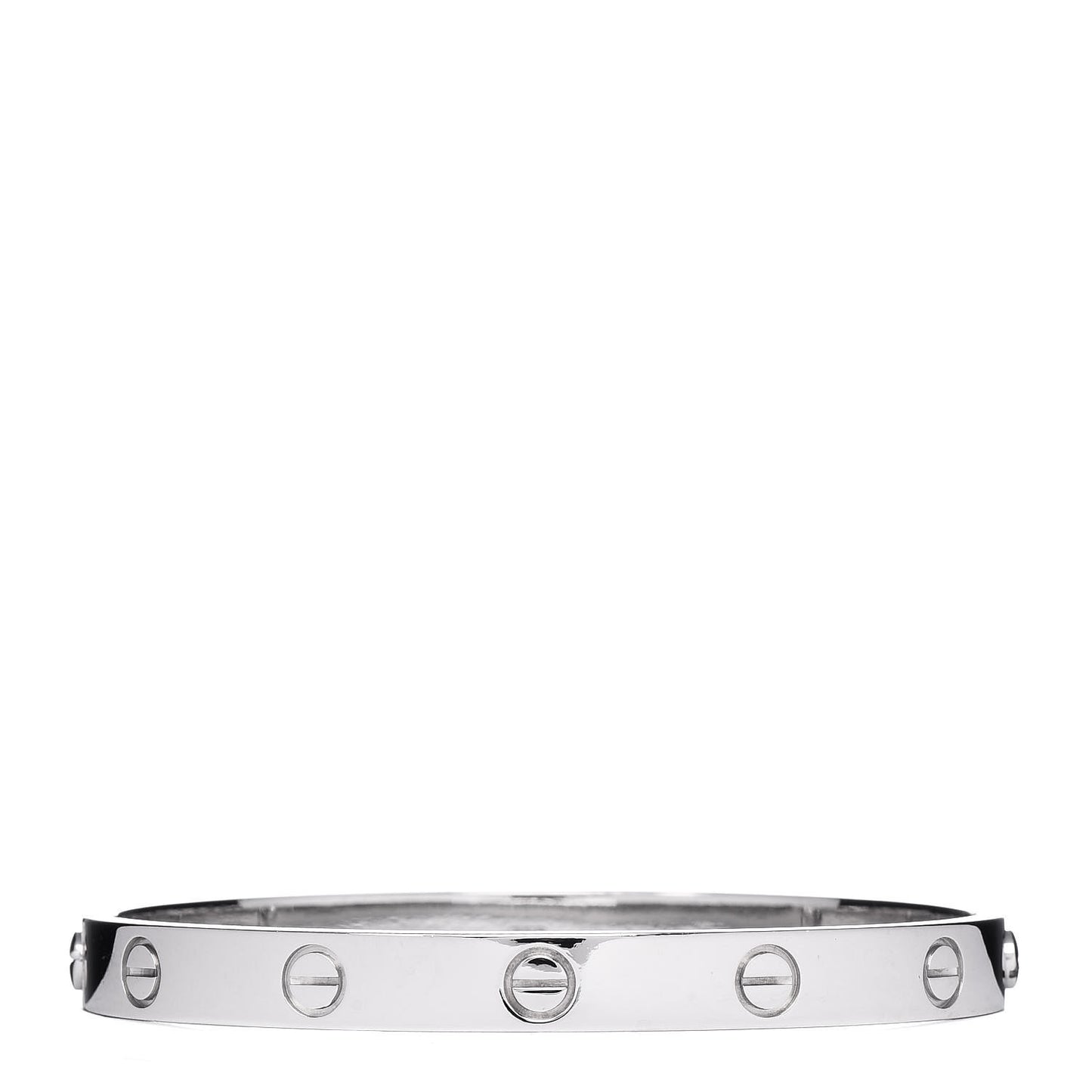 18K White Gold LOVE Bracelet 17
