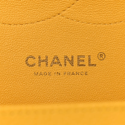 Chanel Caviar Quilted Jumbo Double Flap Yellow 6 of 13