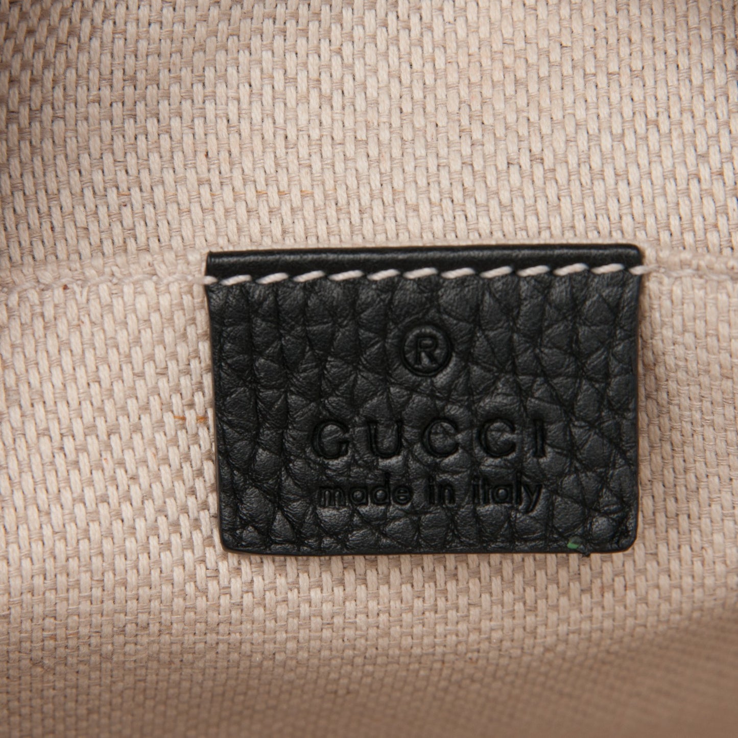Pebbled Calfskin Small Soho Disco Bag Black