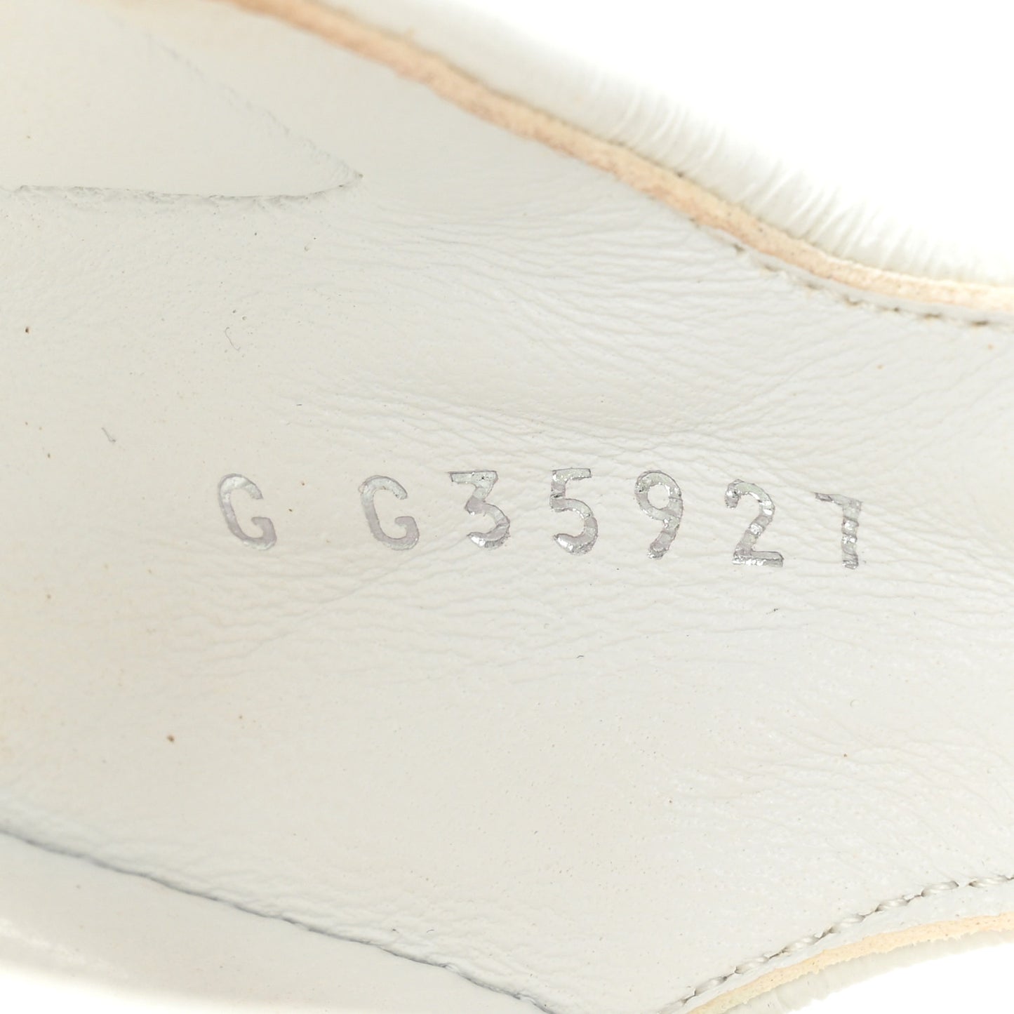 Laminated Lambskin Quilted Velcro Dad Sandals 37.5 White