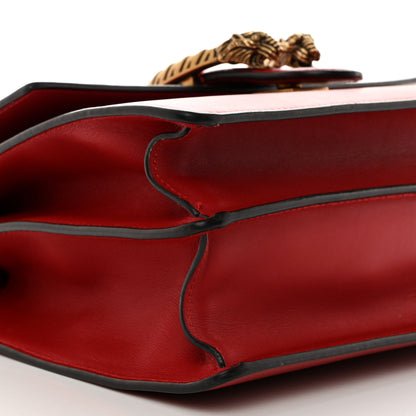 Gucci Moon Calfskin Crystal Web Medium Dionysus Bamboo Top Handle Bag Hibiscus Red 11 of 11