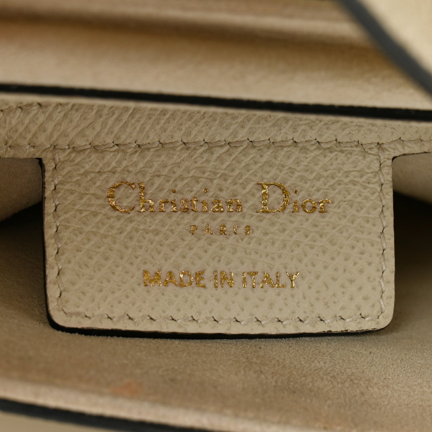 Christian Dior Grained Calfskin Saddle Bag White 6 of 16