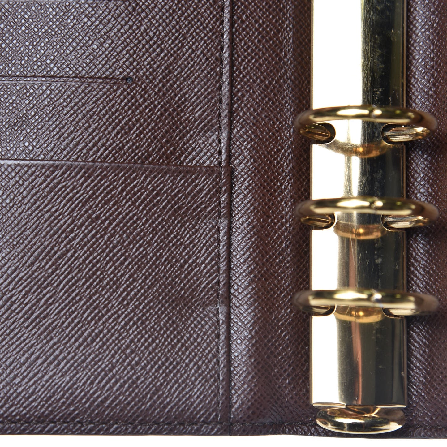 Damier Ebene Medium Ring Agenda Cover