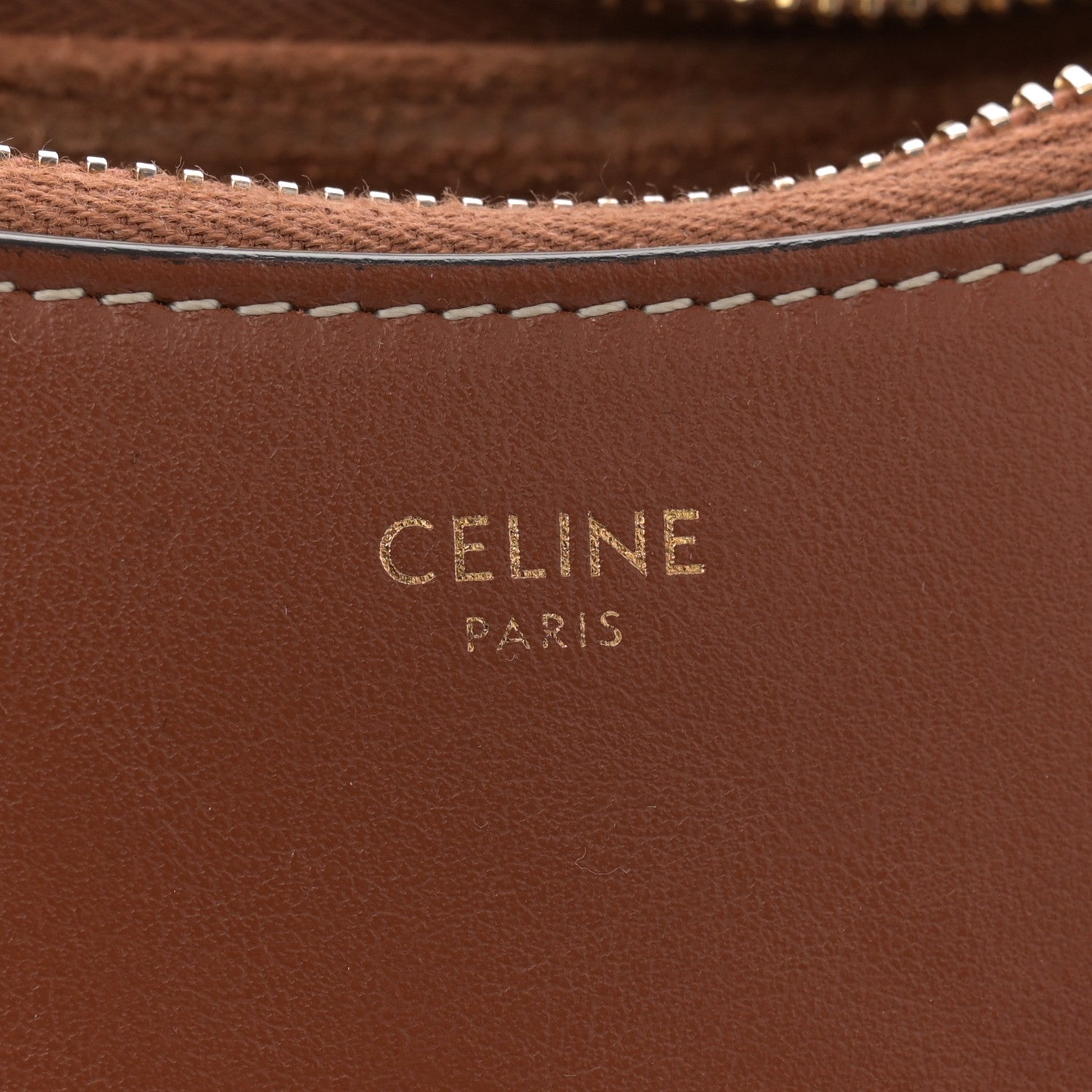 Celine Smooth Calfskin Medium Strap Ava Shoulder Bag Tan 6 of 9