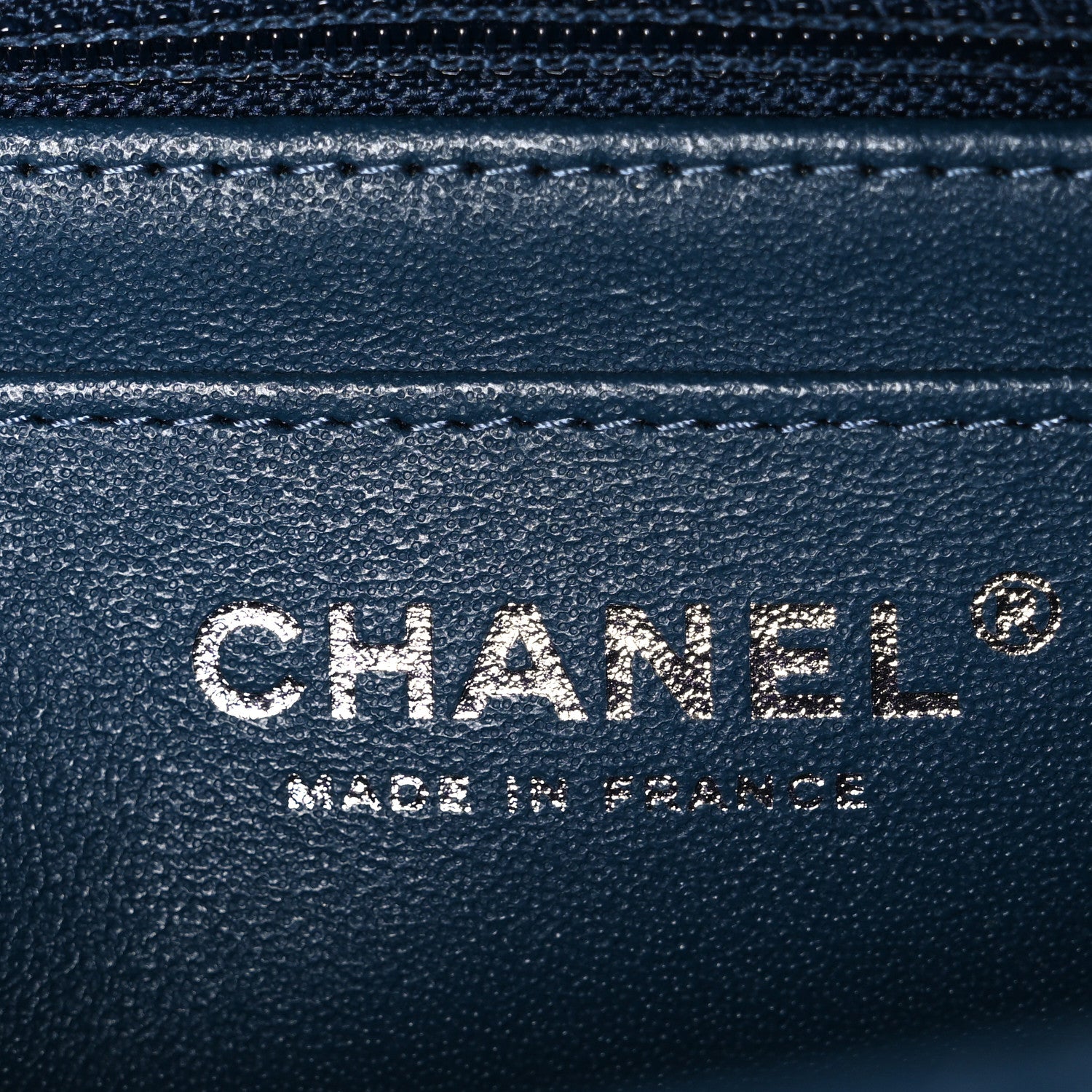 Chanel Lambskin Quilted Mini Rectangular Flap Dark Blue 6 of 11