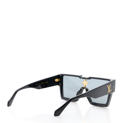 Louis Vuitton Acetate Swarovski Crystal Cyclone Sunglasses Z1578E Black 4 of 8