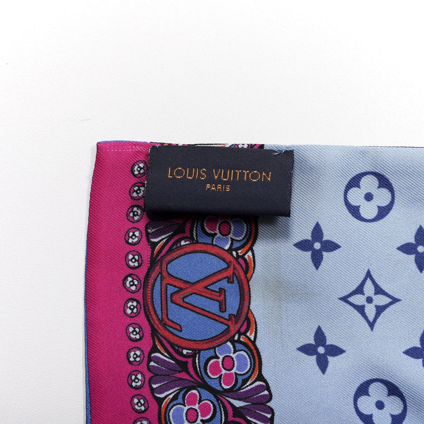 Silk Monogram World Of Love Bandeau Navy