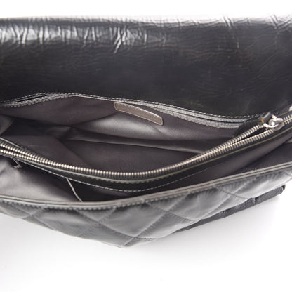 Chanel Glazed Calfskin Quilted CC Messenger Bag Black 5 of 10