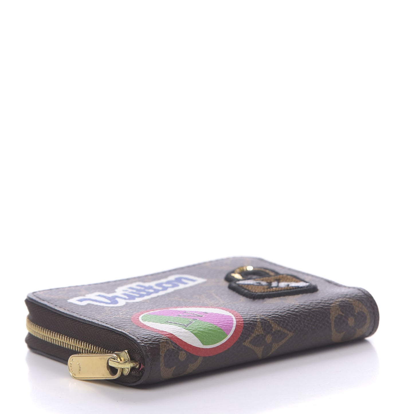 Monogram Travel Stickers Zippy Coin Purse