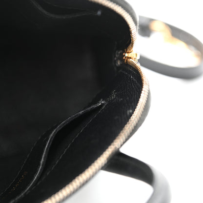 Balenciaga Signature Grained Calfskin XXS Ville Top Handle Bag Black White 10 of 14