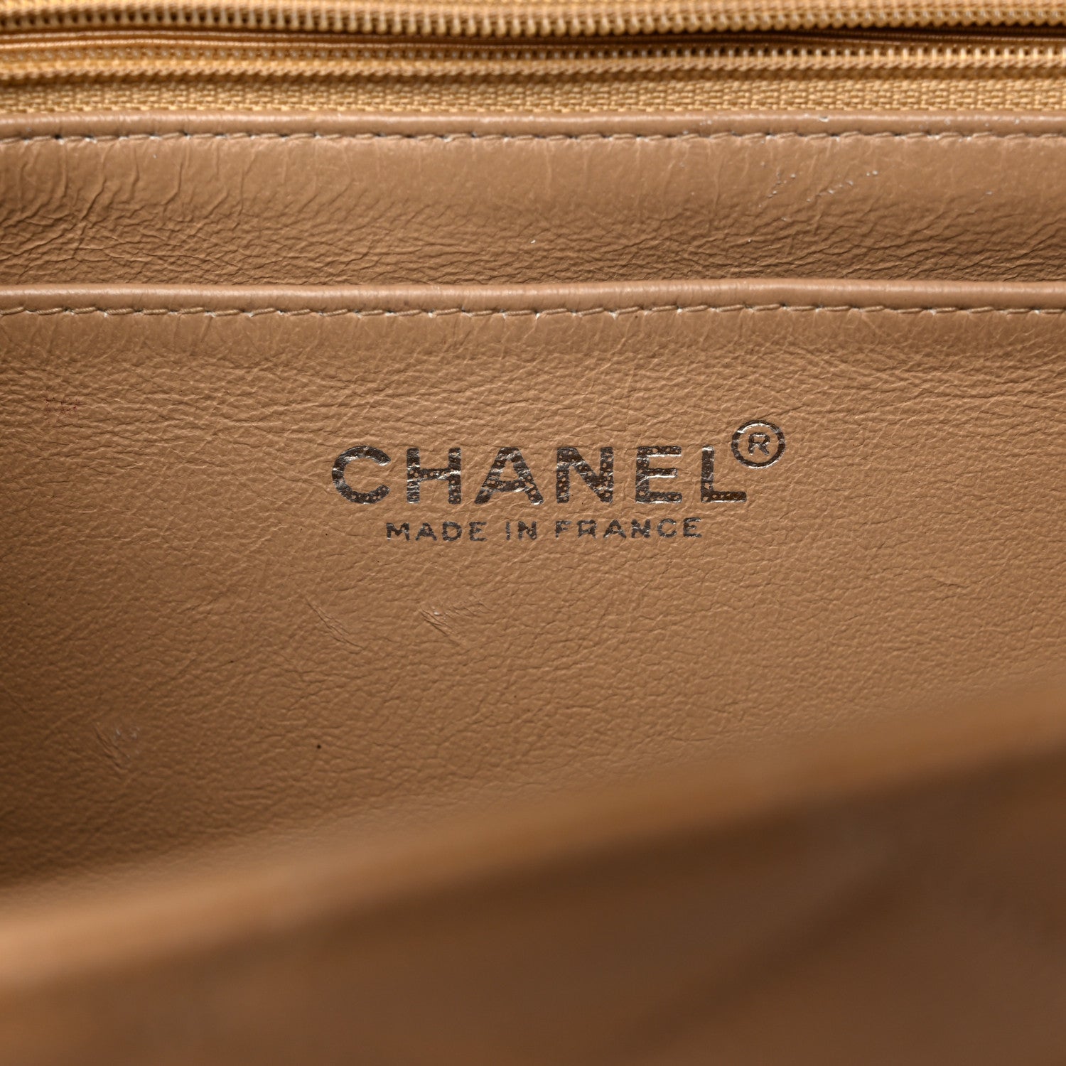 Chanel Caviar Quilted Jumbo Single Flap Beige 6 of 22
