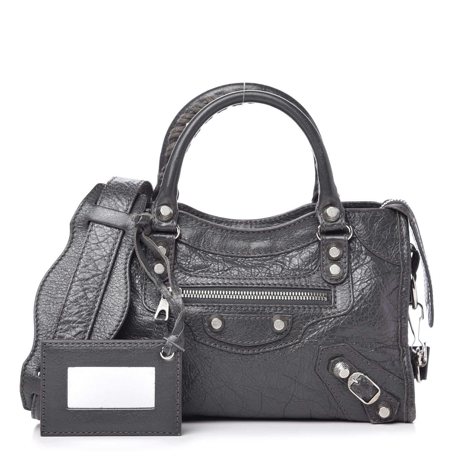Balenciaga Agneau Giant 12 Gold Hardware Mini City Gris Fossile 1 of 9