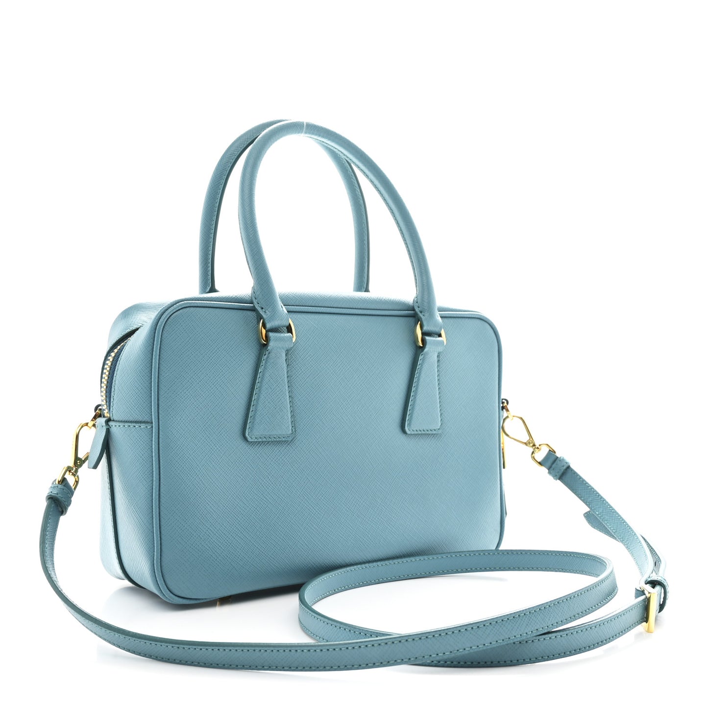 Saffiano Lux Bauletto Turchese