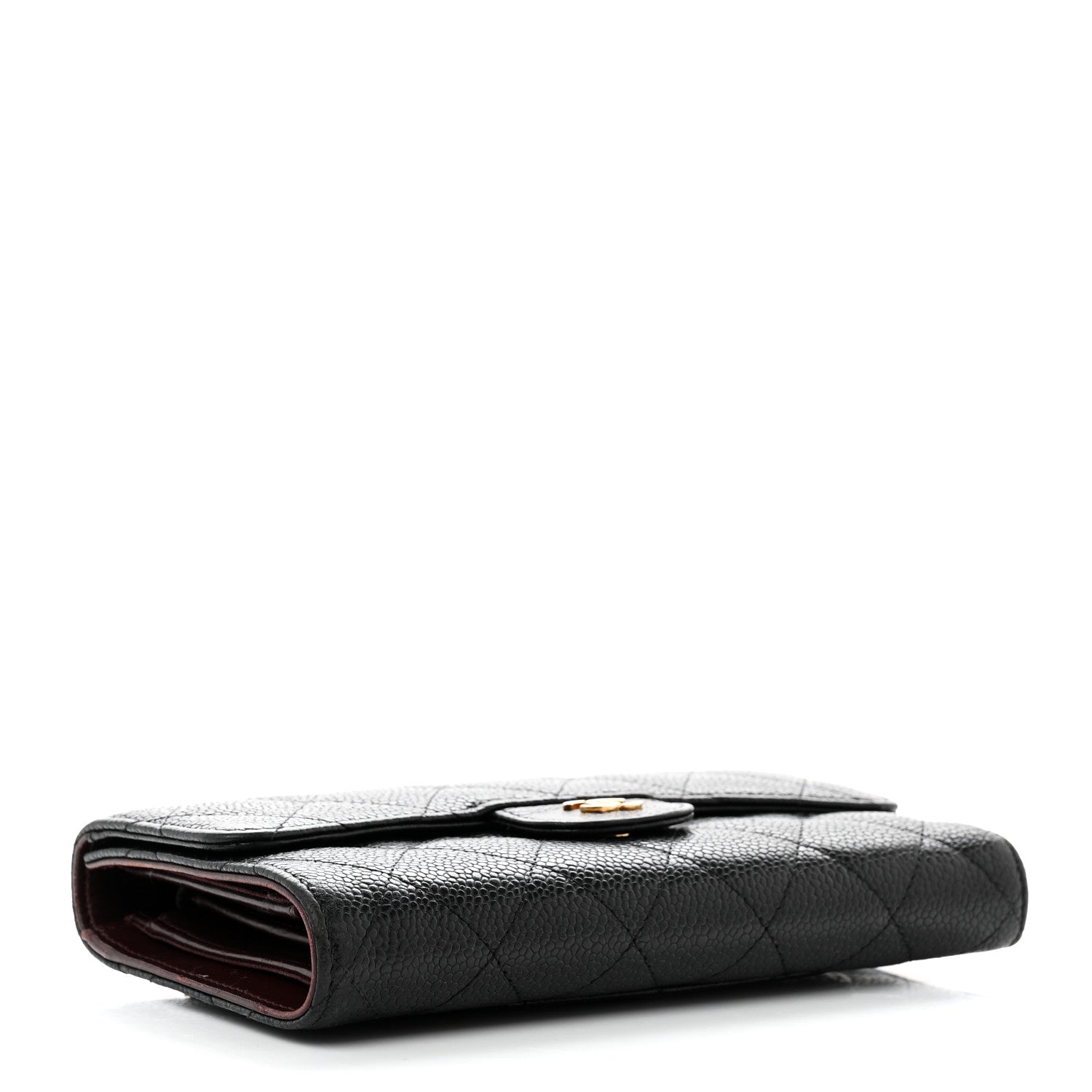Chanel Caviar Quilted Long Flap Wallet Black 4 of 10