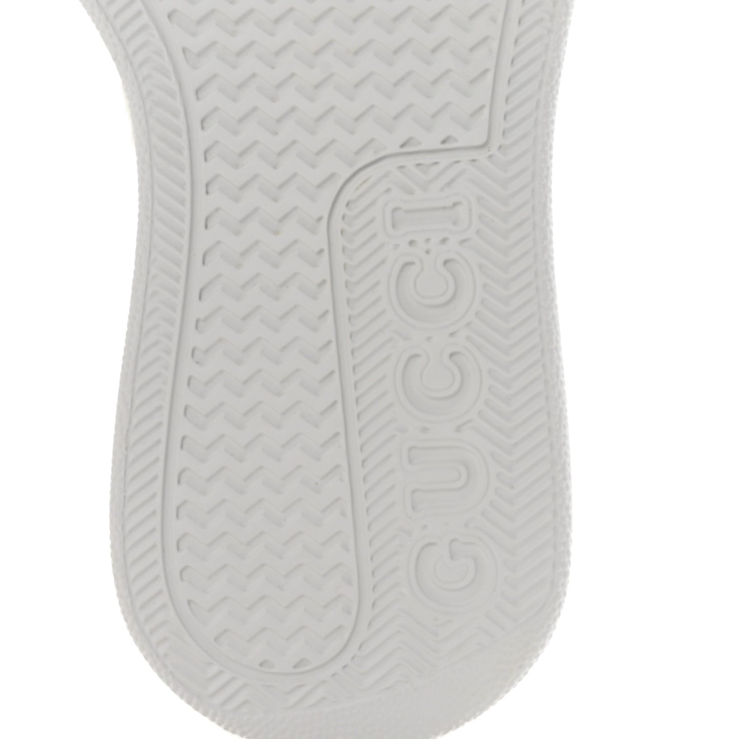 Calfskin GG Tennis Embossed Perforated Womens Platform 55mm Sneakers 37 Great White