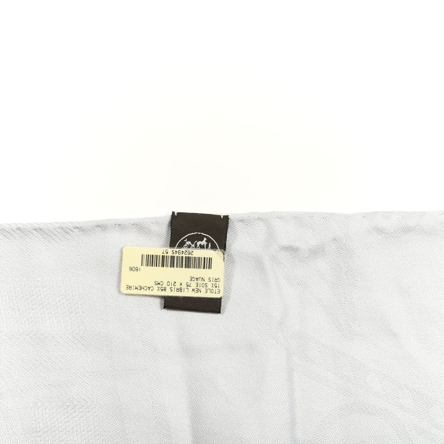 Cashmere Silk New Libris Stole Gris Nuage