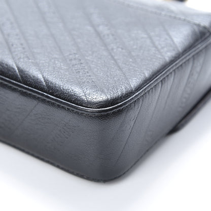 Balenciaga Shiny Goatskin Logo Embossed BB Chain Wallet Black 11 of 15