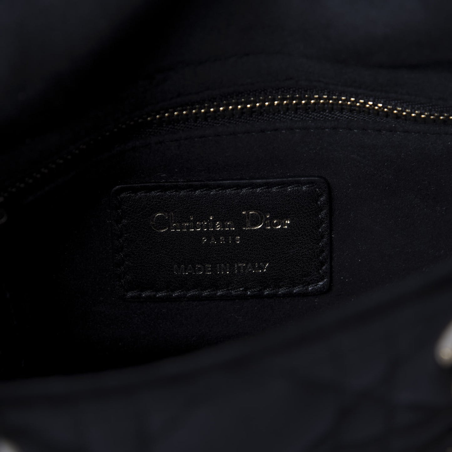 Velvet Mini Lady Dior Black