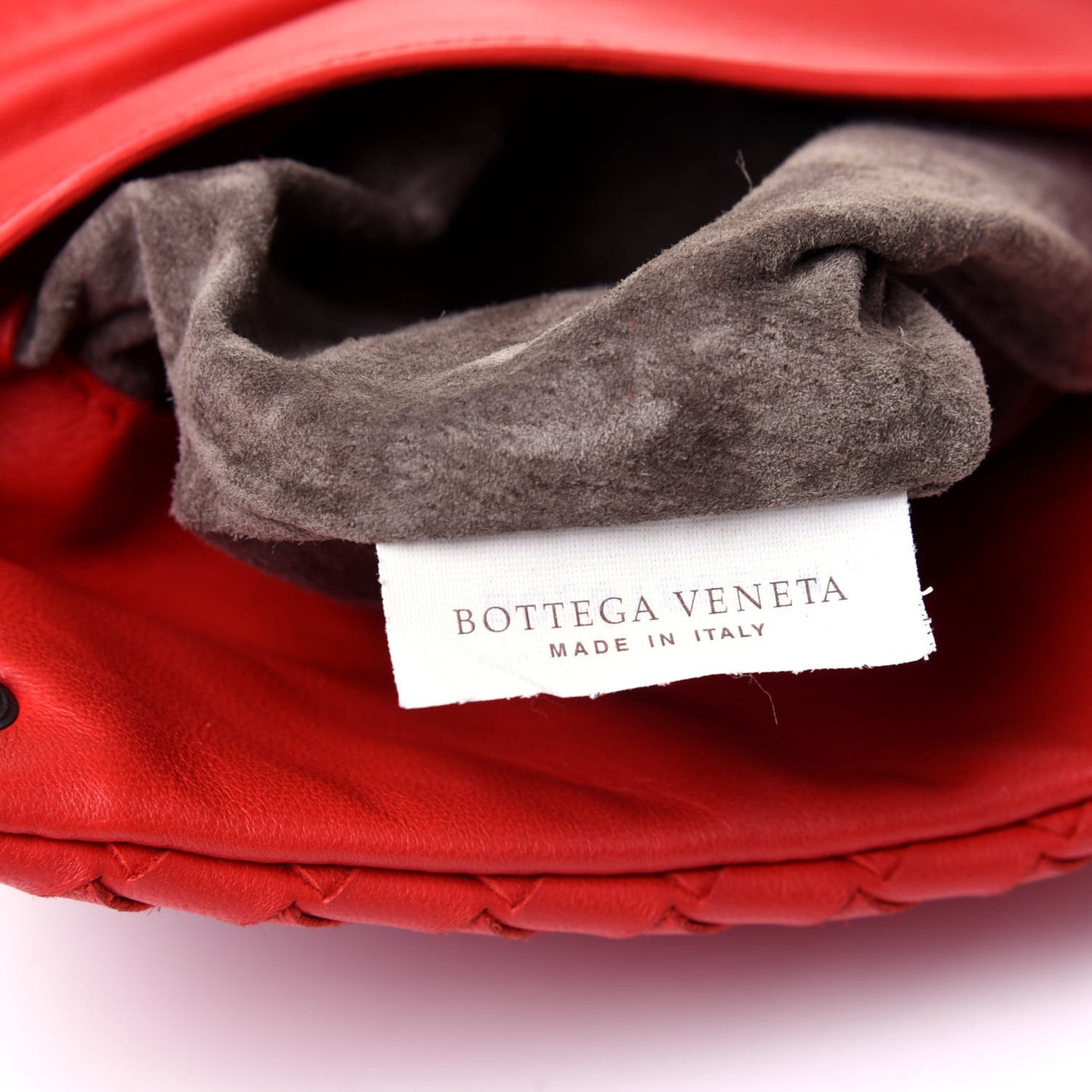 Nappa Intrecciato Mini Messenger Bag Red
