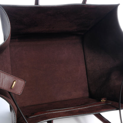 Celine Natural Calfskin Medium Phantom Luggage Burgundy 5 of 7