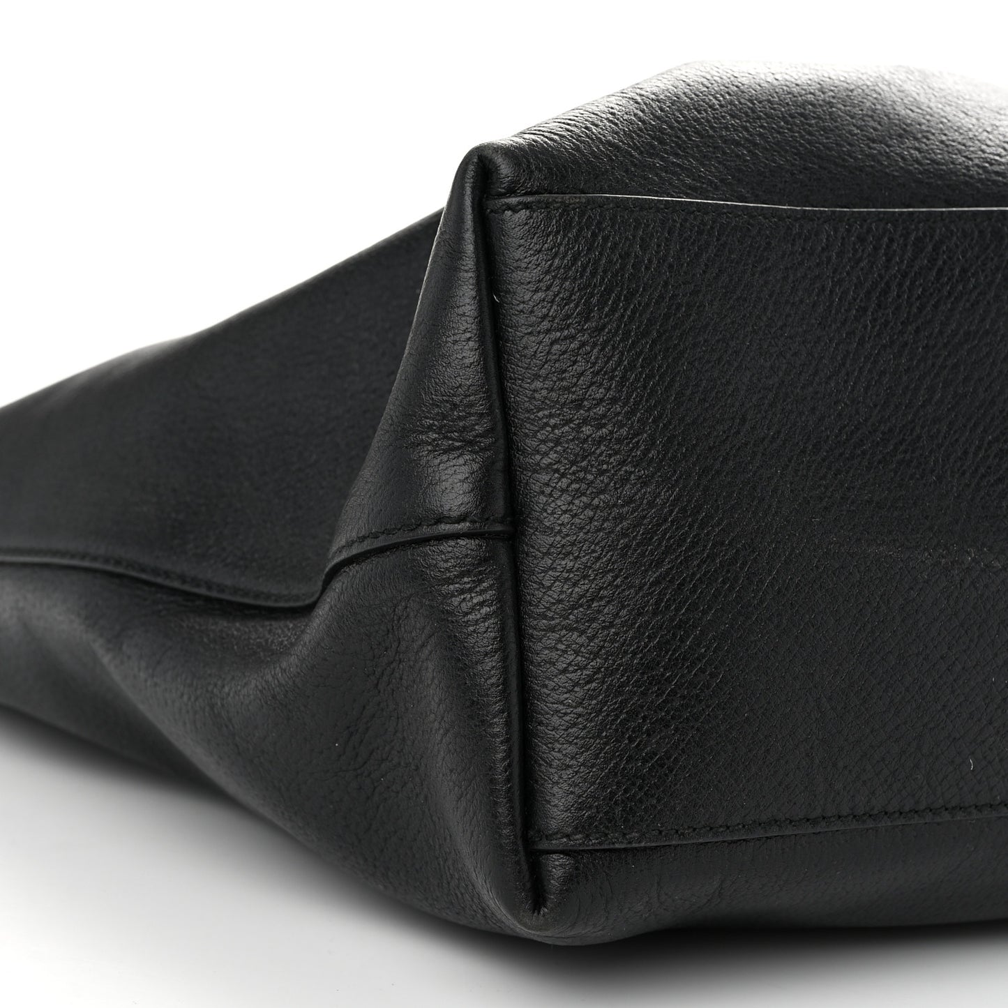 Textured Calfskin Web Medium Ophidia Shopping Tote Black