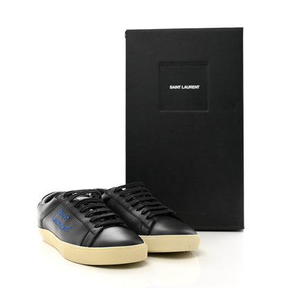 Saint Laurent Calfskin Court Classic Sneakers 41 Black 10 of 10