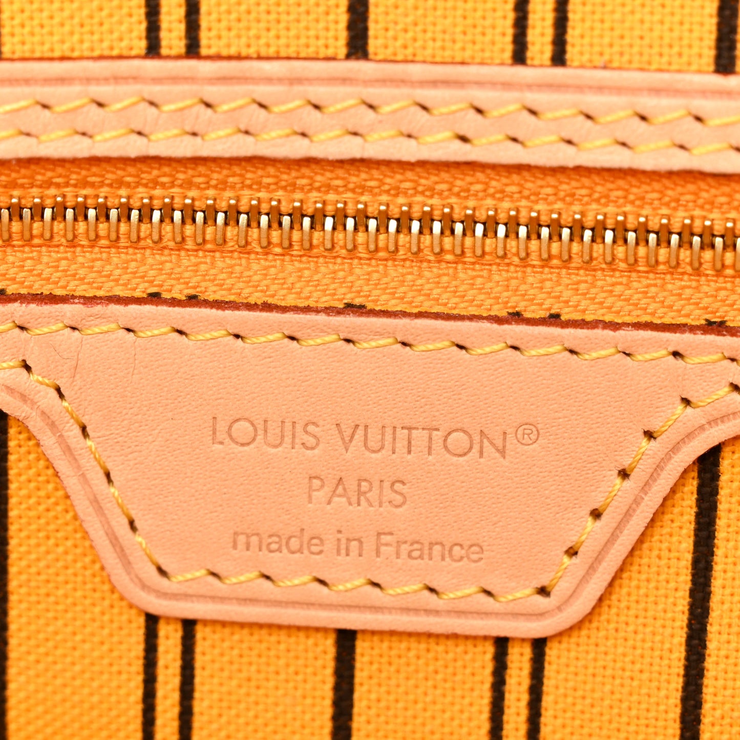 Monogram Inside Out Neverfull Bandouliere MM Jaune Safran