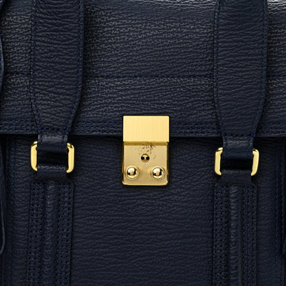 3.1 Phillip Lim Textured Calfskin Medium Pashli Satchel Ink 7 of 12