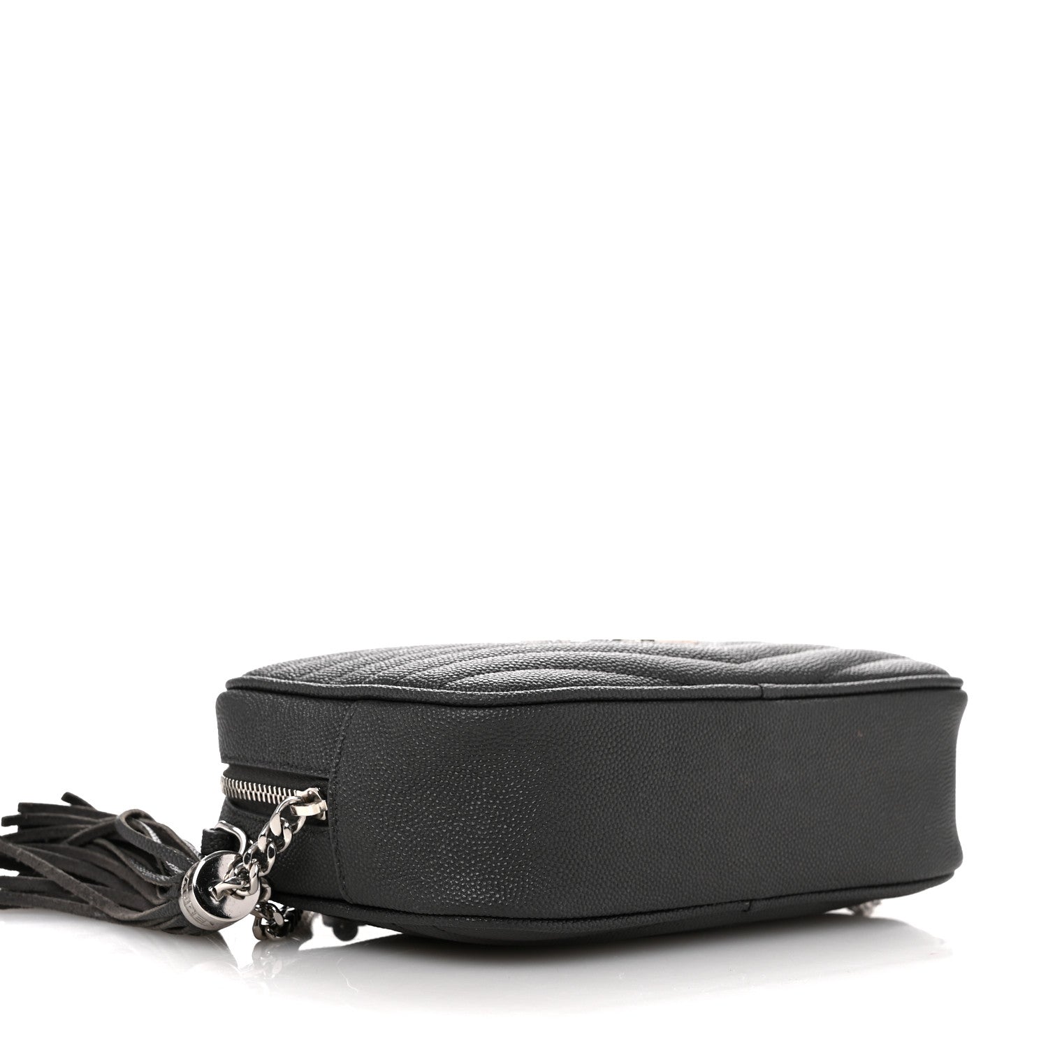 Saint Laurent Grain De Poudre Matelasse Monogram Mini Lou Camera Bag Asphalt 9 of 11