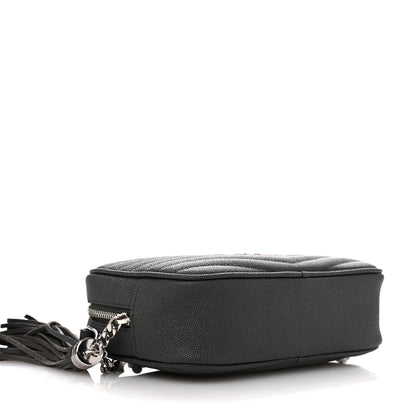 Saint Laurent Grain De Poudre Matelasse Monogram Mini Lou Camera Bag Asphalt 9 of 11