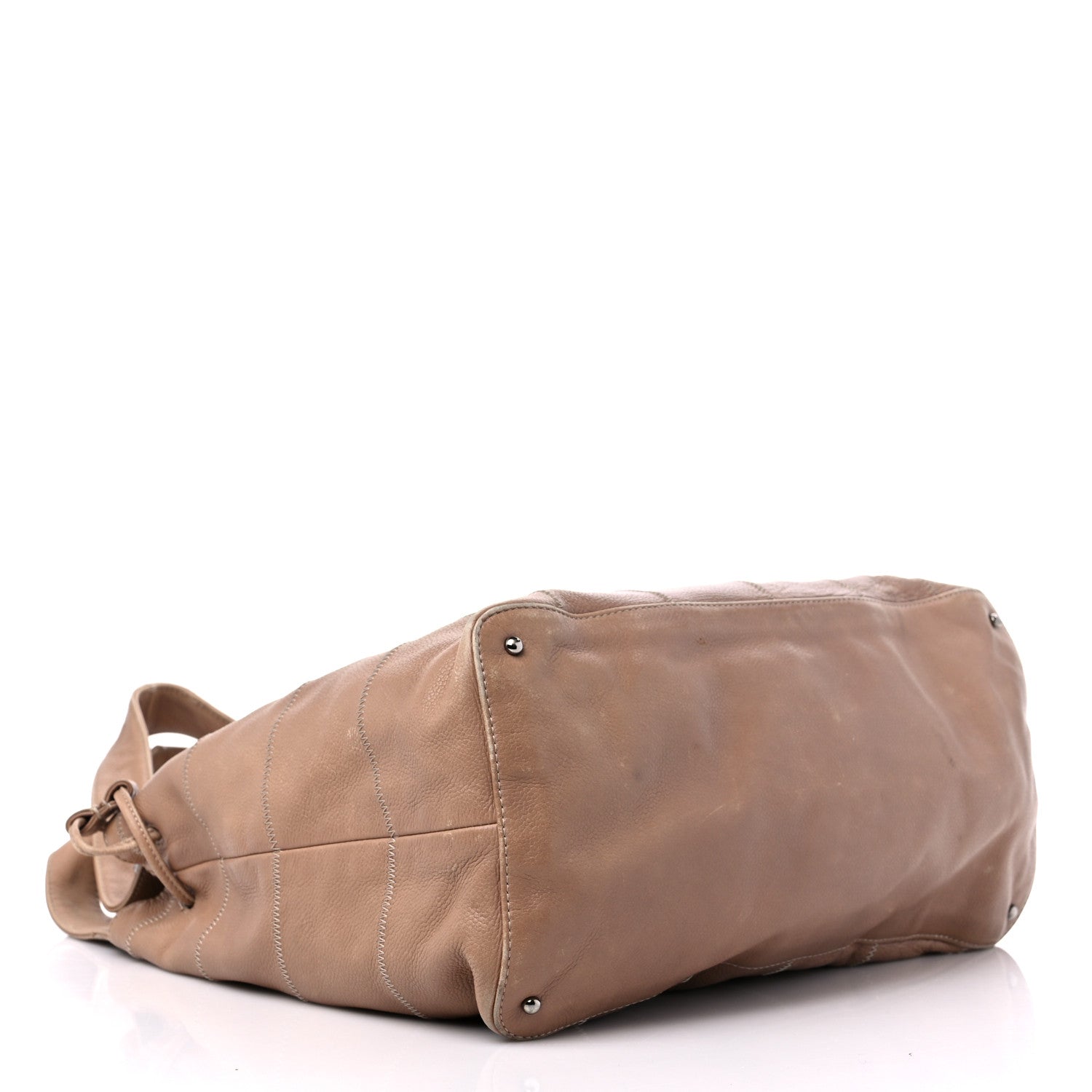 Chanel Calfskin Square Stitched Tassel Hobo Beige 4 of 24