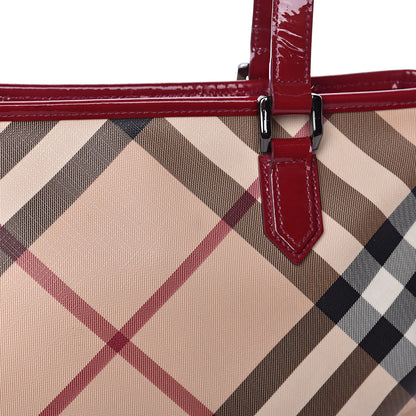 Burberry Supernova Check Regent Tote Raspberry 11 of 15