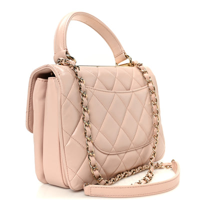 Chanel Lambskin Quilted Small Trendy CC Flap Dual Handle Bag Light Pink 3 of 15