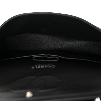 Chanel Lambskin Chevron Quilted Medium Double Flap Black 5 of 14