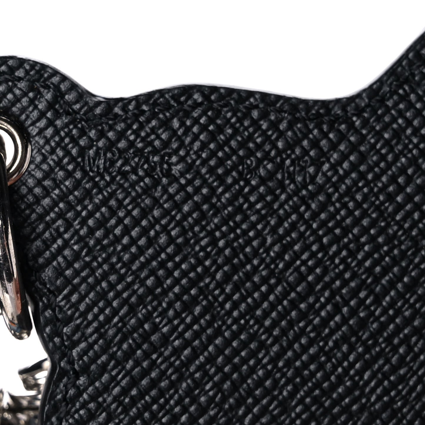 Calfskin Dog Bag Charm Key Holder