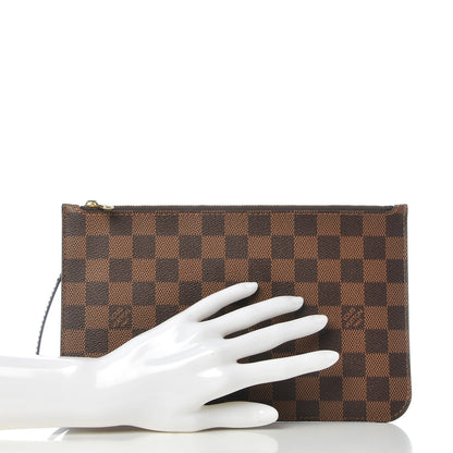 Louis Vuitton Damier Ebene Neverfull MM GM Pochette 2 of 7