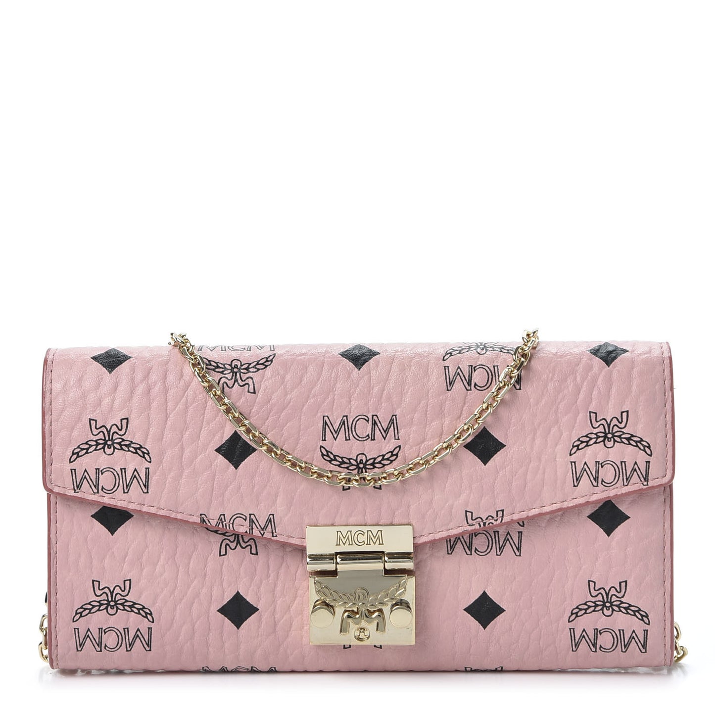 Visetos Large Patricia Wallet On Chain Soft Pink