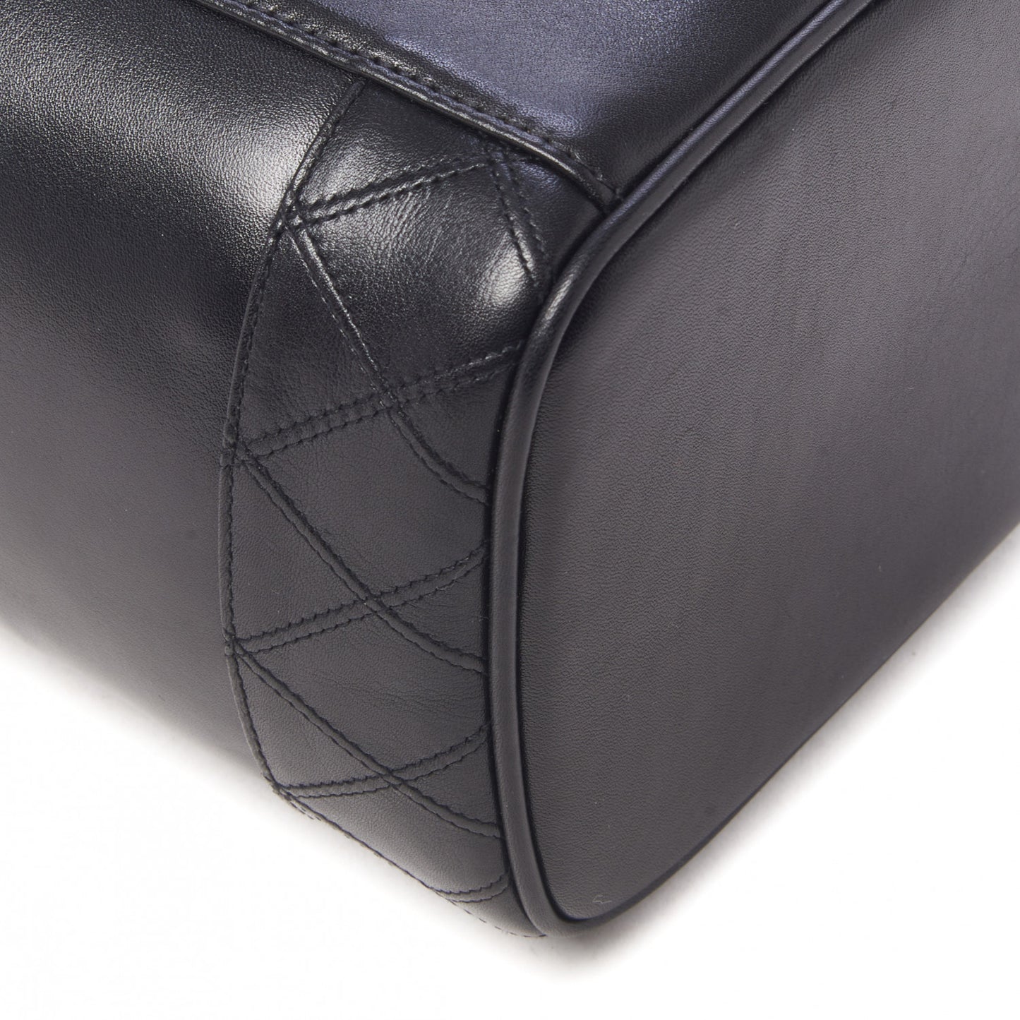 Calfskin Cosmetic Vanity Bag Black