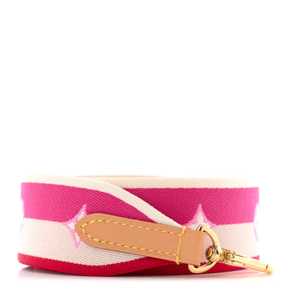 Louis Vuitton Jacquard Speedy Bandouliere 20 Shoulder Strap Pink Peony 1 of 3