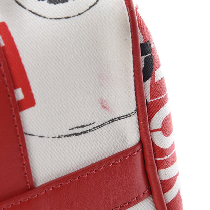 Christian Dior Canvas Hardcore Pierced Boston Black Red White 15 of 15