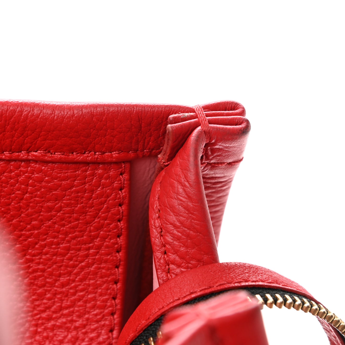 Grained Calfskin Medium The Tote Bag True Red