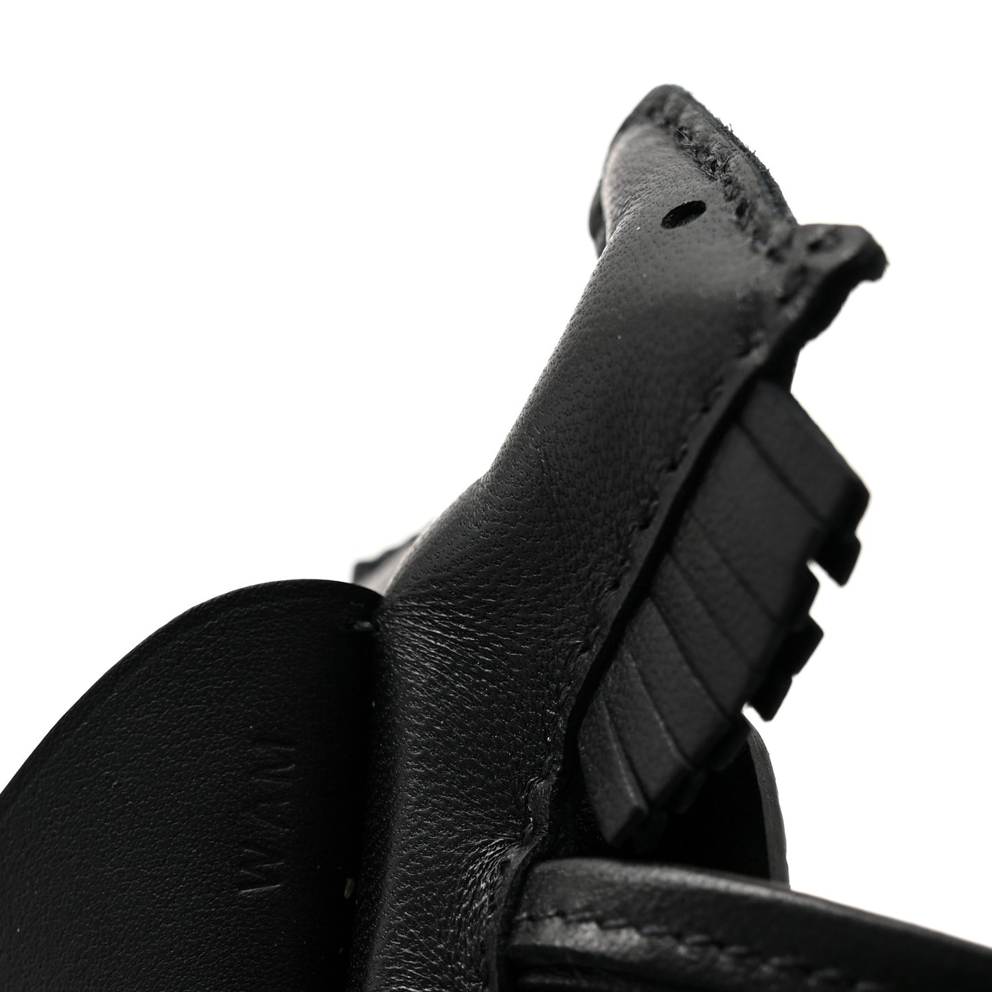 Milo Lambskin Matte Alligator Touch Grigri Rodeo Pegase Horse Bag Charm PM Black Graphite