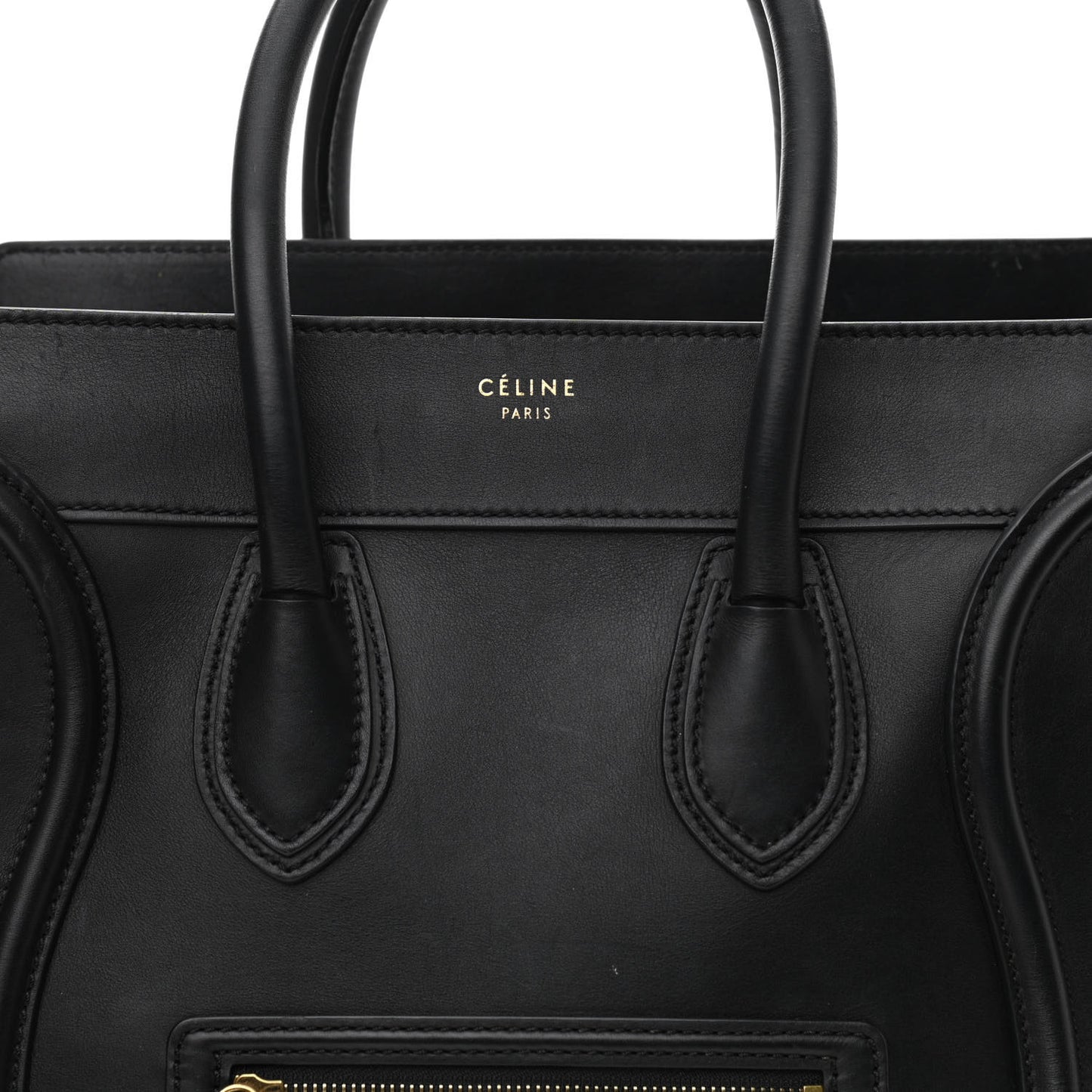 Smooth Calfskin Mini Luggage Black