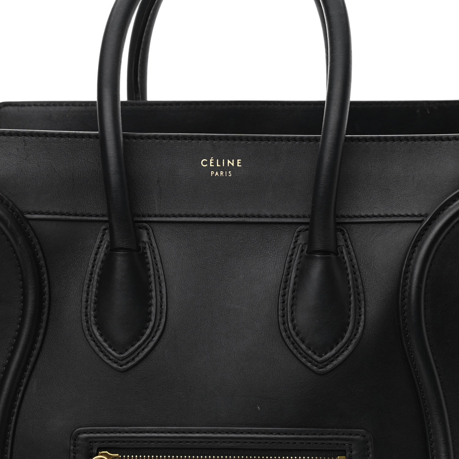 Celine Smooth Calfskin Mini Luggage Black 8 of 15