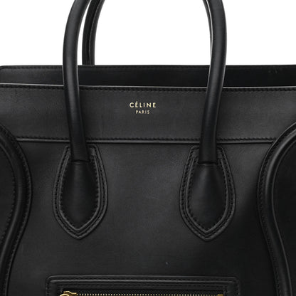 Celine Smooth Calfskin Mini Luggage Black 8 of 15
