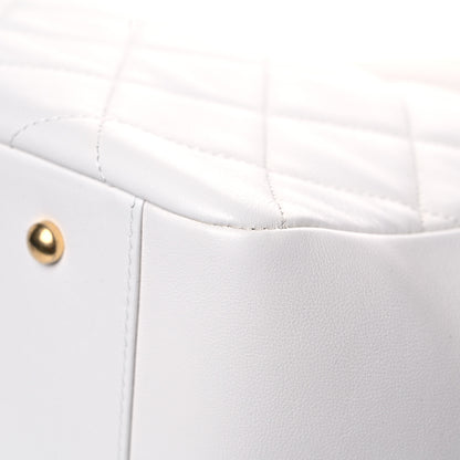Chanel Lambskin Quilted Large Classic Shopping Tote White 11 of 16