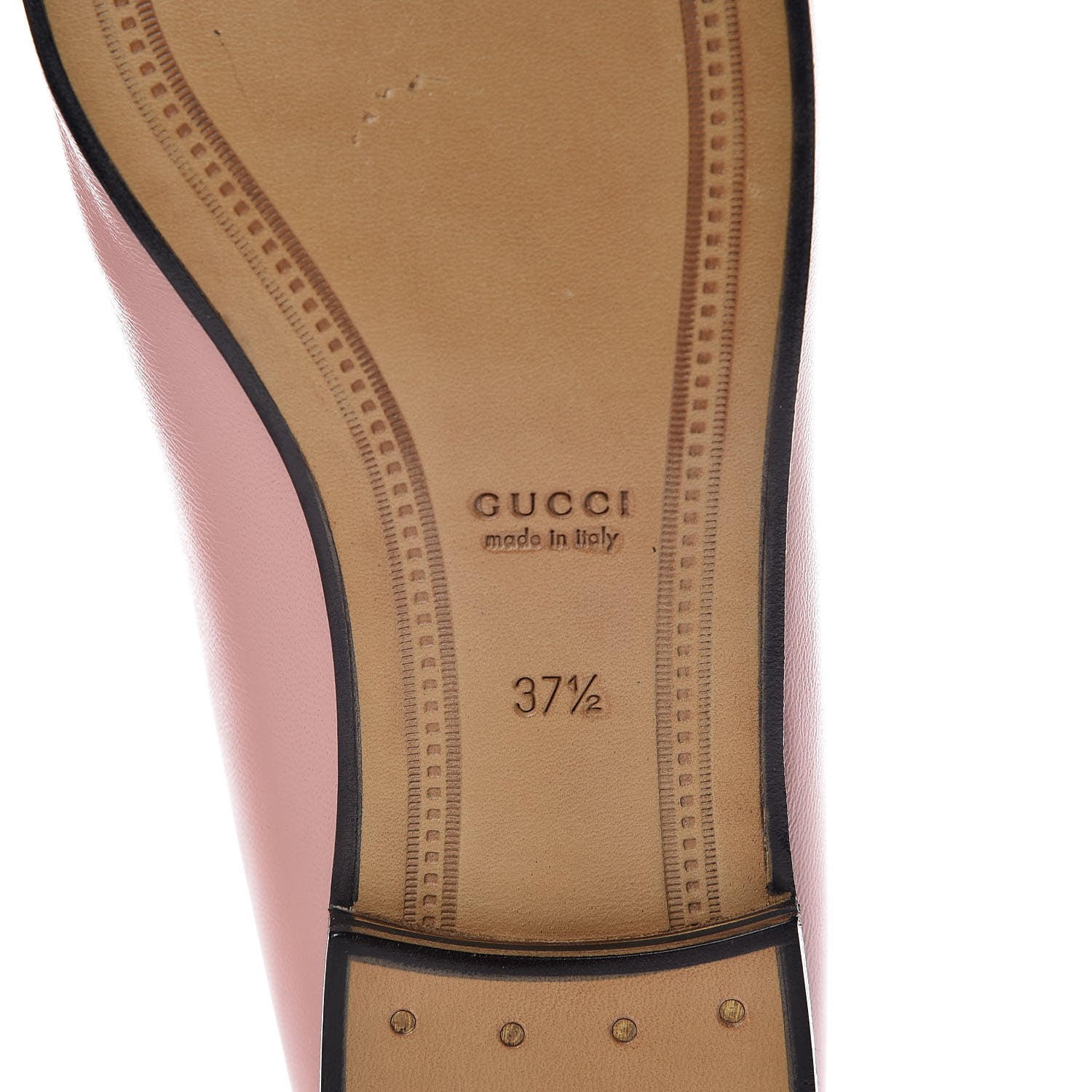 Gucci Lambskin Womens Brixton Horsebit Loafers 37.5 Perfect Pink 6 of 12