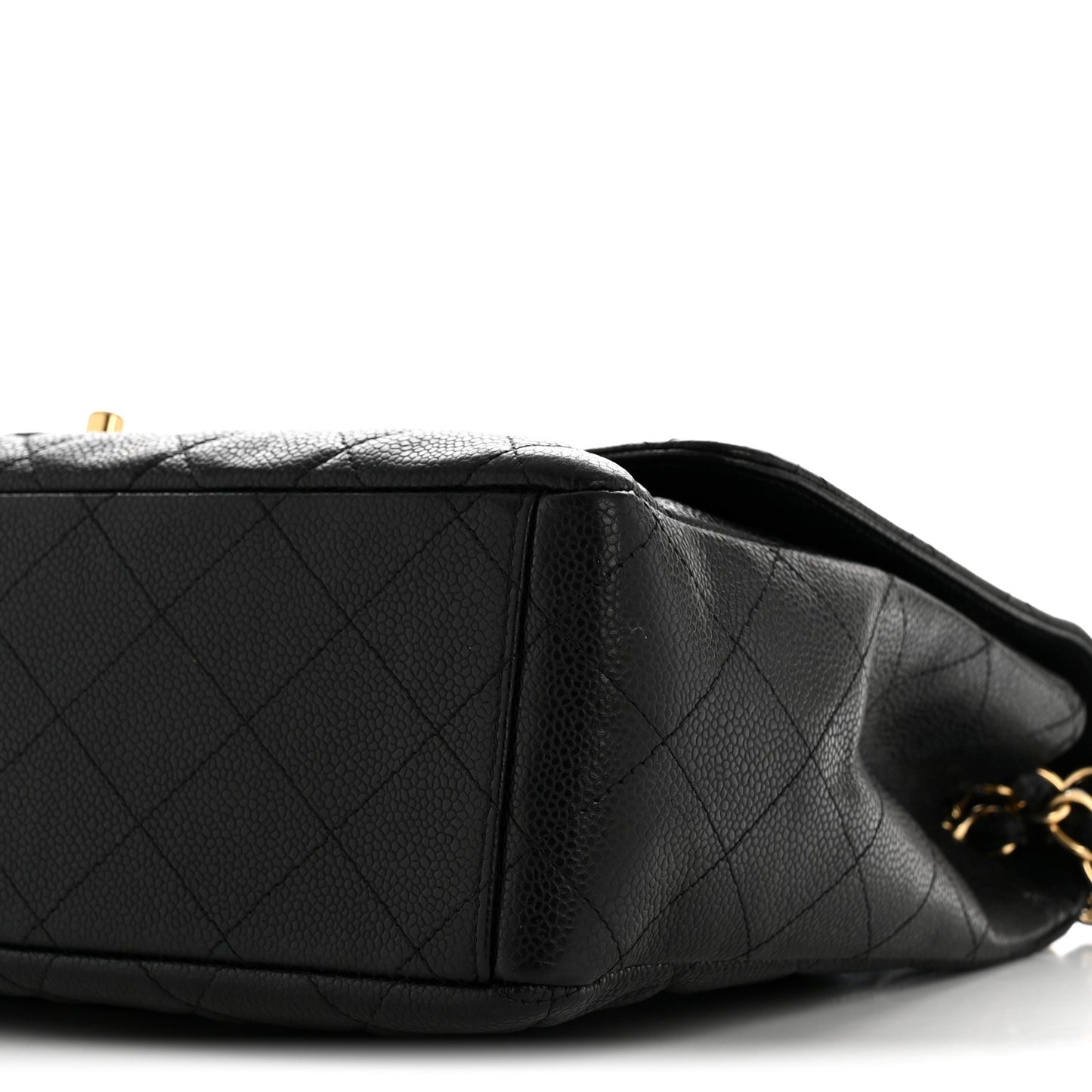 Caviar Maxi Single Flap Black